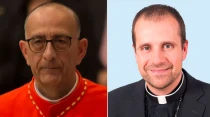 Cardenal Juan Josu00e9 Omella - Mons. Xavier Novell. Cru00e9ditos: Daniel Ibu00e1u00f1ez (ACI) - CEE