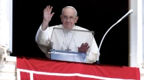 Papa Francisco en el u00c1ngelus. Foto: Vatican Media