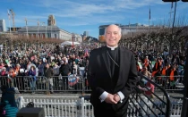 Mons. Salvatore Cordileone, Arzobispo de San Francisco, en la March for Life de enero de 2023.